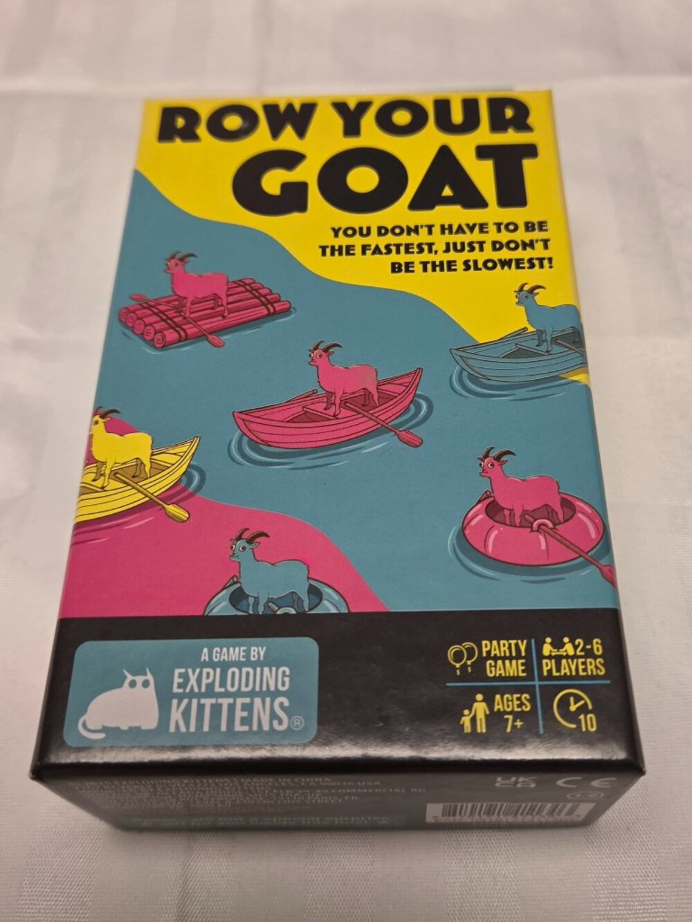 Row Your Goat Party Game Family Tabletop Game Card Dice Fun 7+